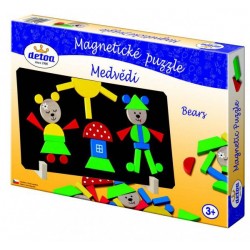 Magnetické puzzle Medvědi v krabici 33x23x3,5cm