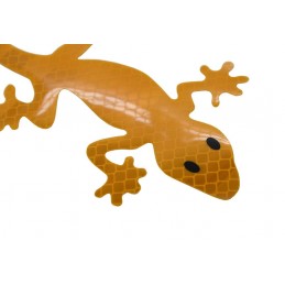 Samolepiaca dekorácia Gecko - žltá