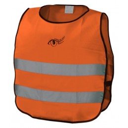 COMPASS výstražná detská vesta, oranžová s lemom, EN 1150