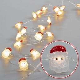 Vianočná svetelná dekorácia, 20 LED, teplá biela, 3 ks