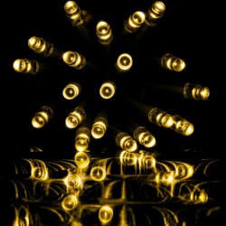 Vianočný svetelný dážď 600 LED teplá biela - 15 m