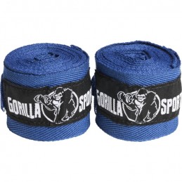Gorilla Sports Boxerské bandáže, 255 cm, modrá