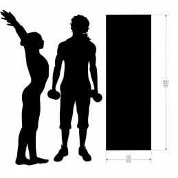 Gorilla Sports Joga uterák, sivý, 180 x 60 cm
