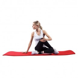 Gorilla Sports Podložka na jogu, 190 x 60 cm, červená