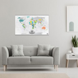 Stieracia mapa sveta - zlatá