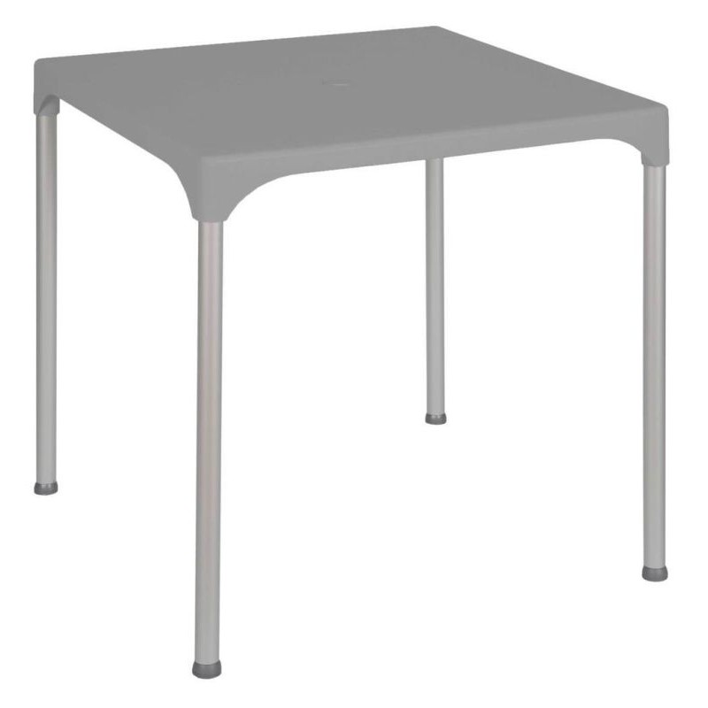 ROJAPLAST Záhradný stôl PRIME, sivá, 70 x 70 cm