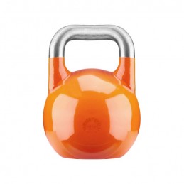 Gorilla Sports Súťažný kettlebell, oranžový, 28 kg