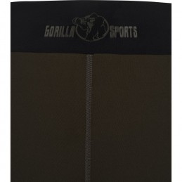 Gorilla Sports Legíny, čierna/olivová, XS