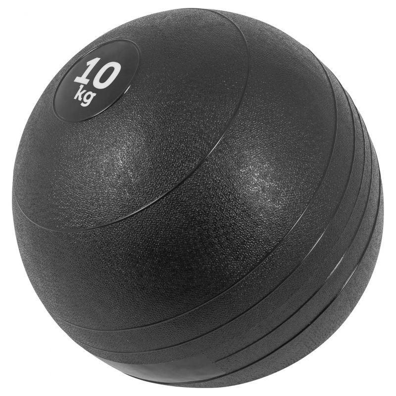 Gorilla Sports Slamball medicinbal, čierny, 10 kg
