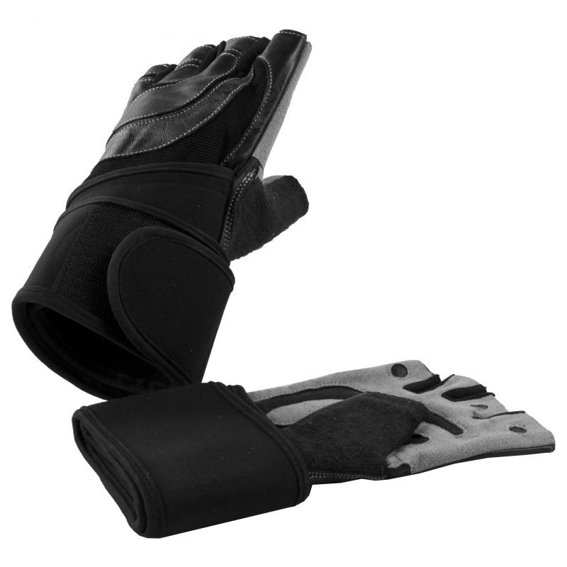 Gorilla Sports Tréningové rukavice čierna/sivá, S
