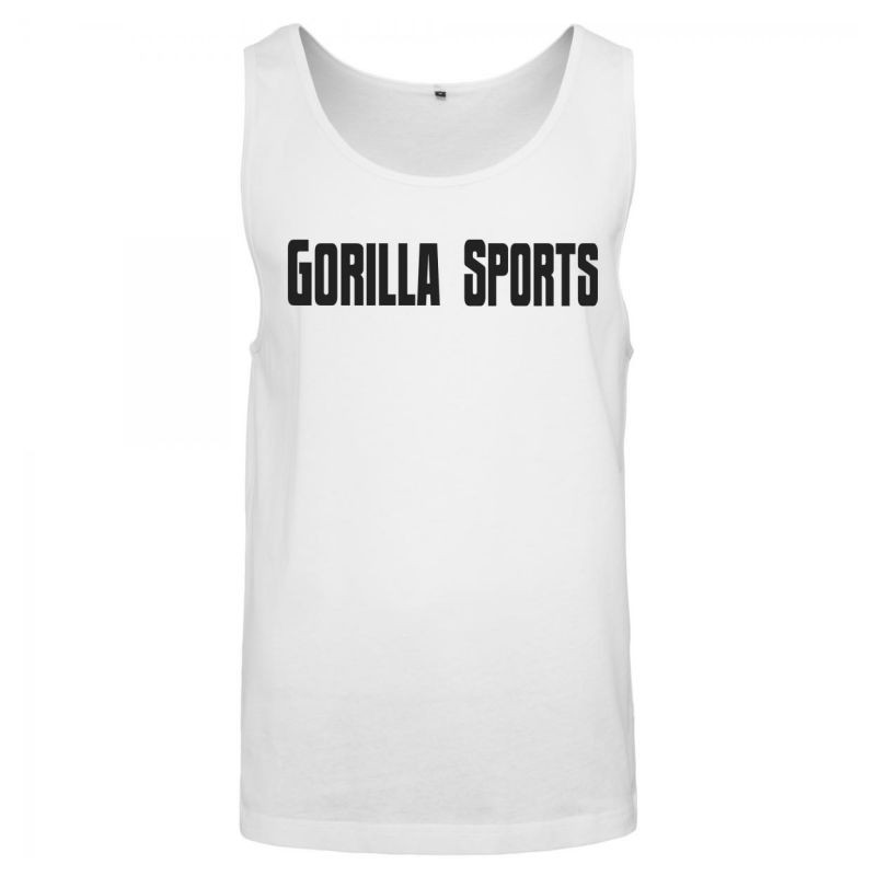 Gorilla Sports Športové voľné tielko, biele, XS