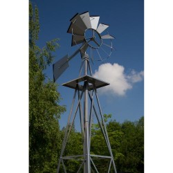 Veterný mlyn striebristo sivá, 245 cm
