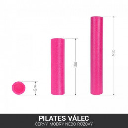 Gorilla Sports Pilates valec 90 x 15 cm, ružový