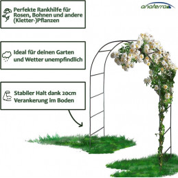 Anaterra Záhradný oblúk pre popínavé rastliny, 2 ks, 18 mm