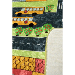 Detský koberec, 100 x 160 cm, vzor mesto