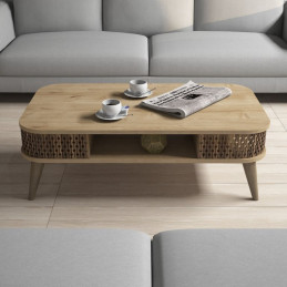Konferenčný stolík, 105 x 34,6 x 60 cm, farba dub