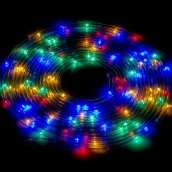 Solárna svetelná hadica - 100 LED, farebná