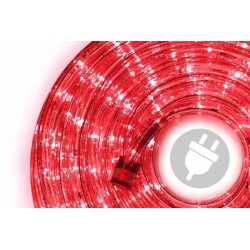 LED svetelný kábel - 480 diód, 20 m, červený