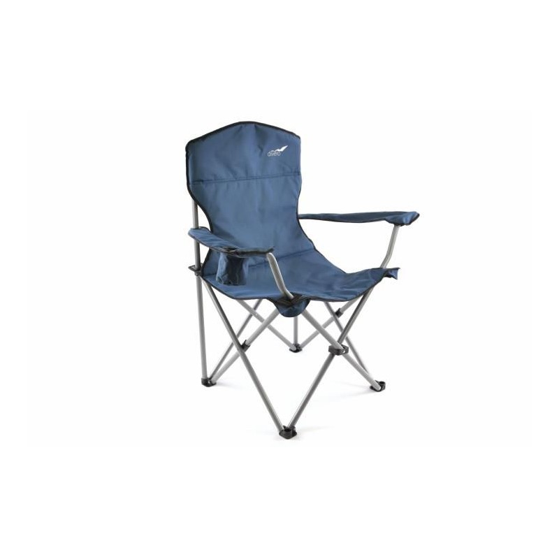 Skladacia kempingová stolička DIVERO XL – modrá