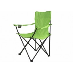 Skladacia stolička s držiakom - svetlo zelená