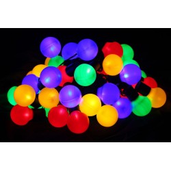 Farebné párty osvetlenie - vonkajšie - 50 LED