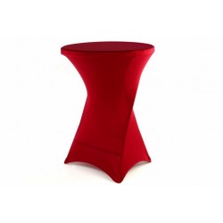 Poťah pre vysoký stôl - elastický, vínovo červený 80 x 80 x 110 cm