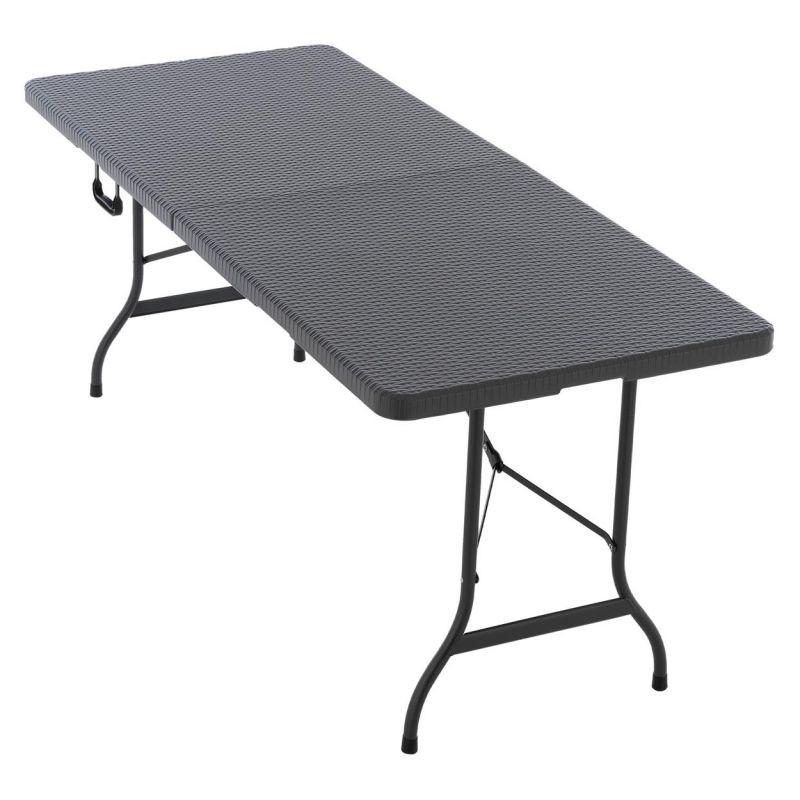 Skladací prenosný stôl 180 cm, antracit
